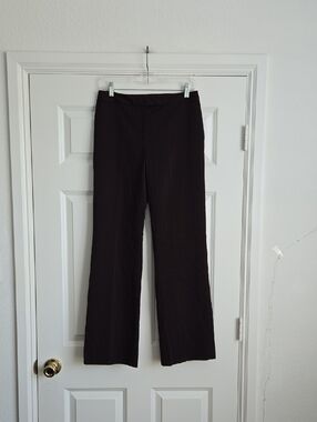 Ann Taylor Brown Wide-Leg Dress Pants